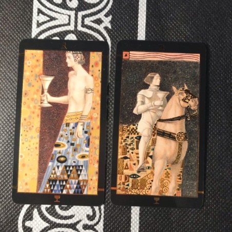 Таро Климта золотое (мини-колода)