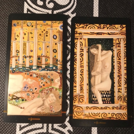 Таро Климта золотое (мини-колода)