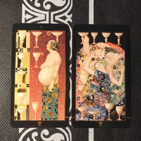 Таро Климта золотое (мини-колода)