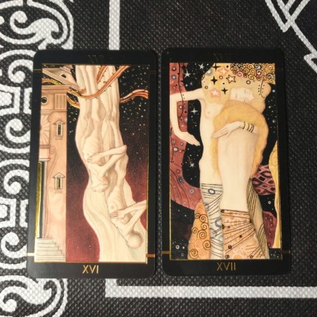 Таро Климта золотое (мини-колода)