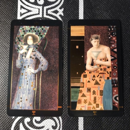 Таро Климта золотое (мини-колода)