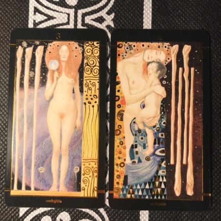 Таро Климта золотое (мини-колода)