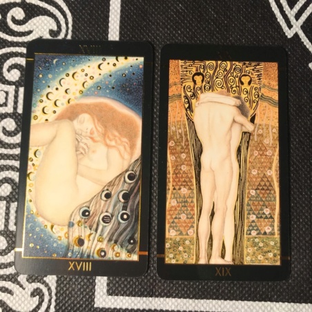 Таро Климта золотое (мини-колода)