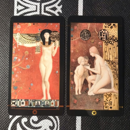 Таро Климта золотое (мини-колода)
