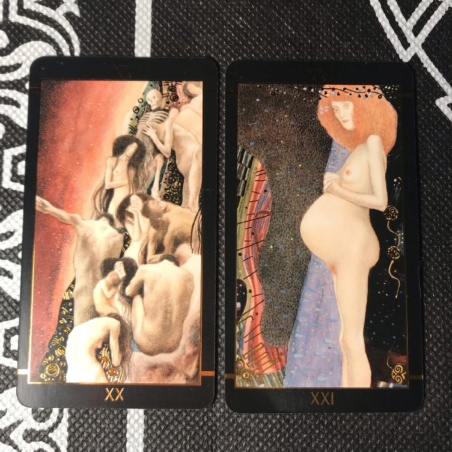Таро Климта золотое (мини-колода)