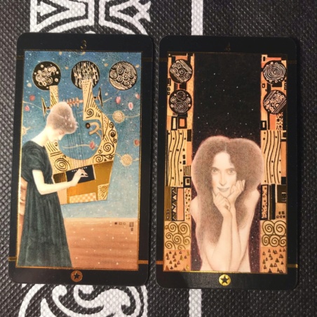Таро Климта золотое (мини-колода)