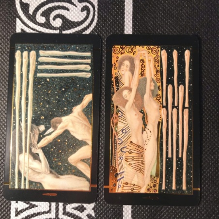 Таро Климта золотое (мини-колода)