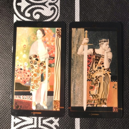 Таро Климта золотое (мини-колода)