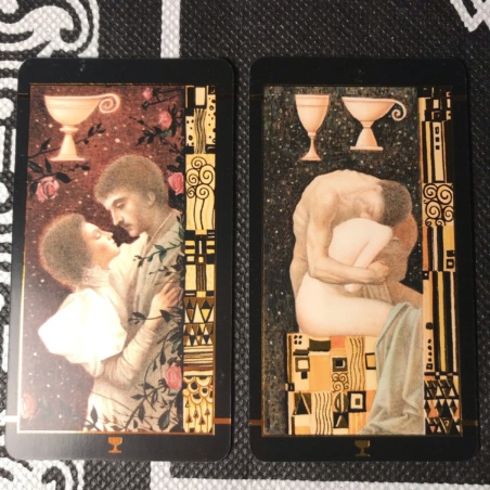 Таро Климта золотое (мини-колода)