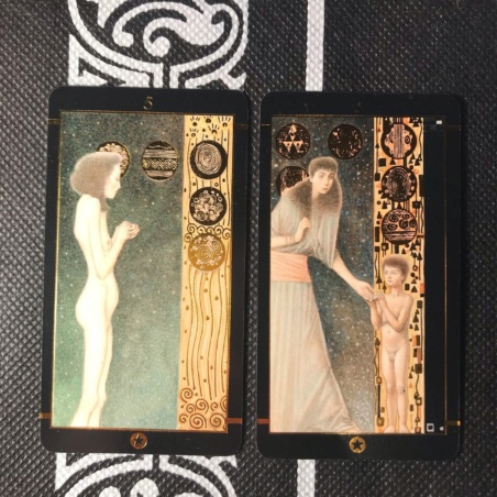 Таро Климта золотое (мини-колода)