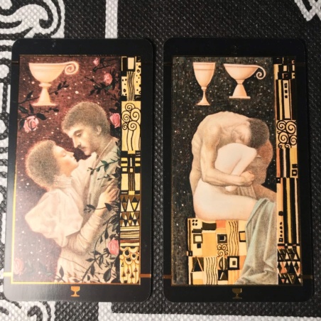 Таро Климта золотое (мини-колода)