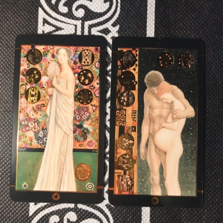 Таро Климта золотое (мини-колода)
