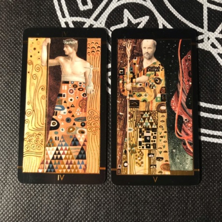 Таро Климта золотое (мини-колода)