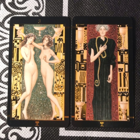 Таро Климта золотое (мини-колода)