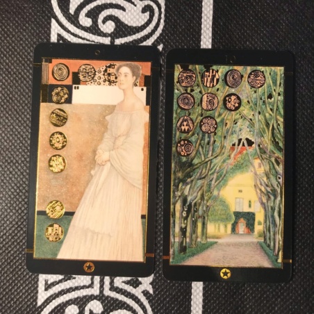 Таро Климта золотое (мини-колода)