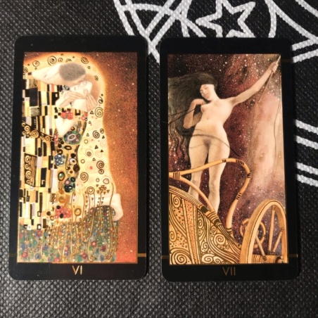 Таро Климта золотое (мини-колода)