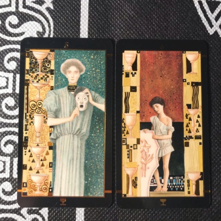 Таро Климта золотое (мини-колода)