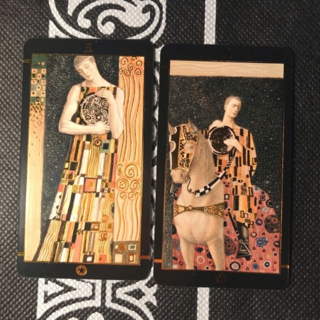 Таро Климта золотое (мини-колода)