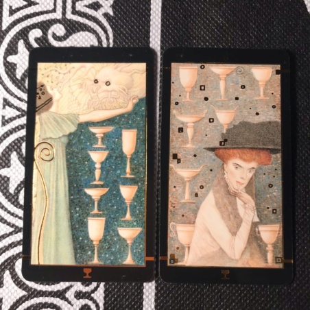 Таро Климта золотое (мини-колода)