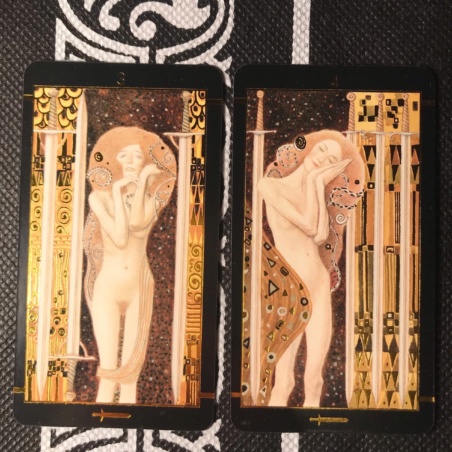 Таро Климта золотое (мини-колода)