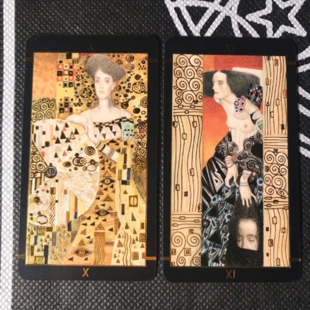 Таро Климта золотое (мини-колода)