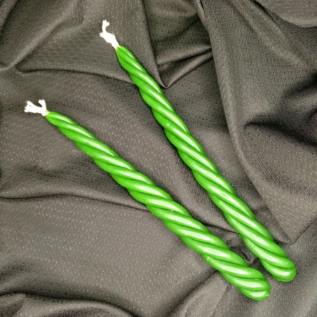 Скрутка Magic Energy из 4 свечей зеленая