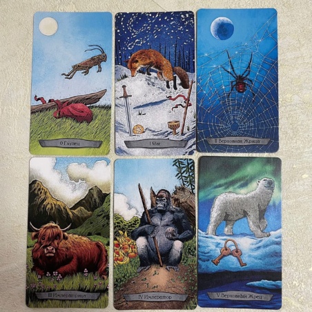 Набор Таро Тотемных Животных книга + карты