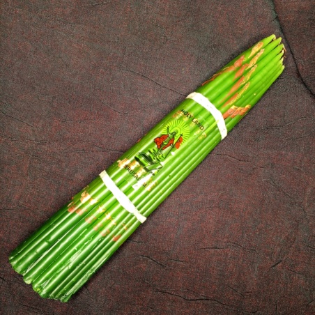 SVI002 Иерусалимские свечи зелёные 24,5см 33шт.