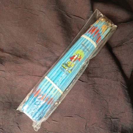 Иерусалимские свечи синие, 24,5см 33шт.