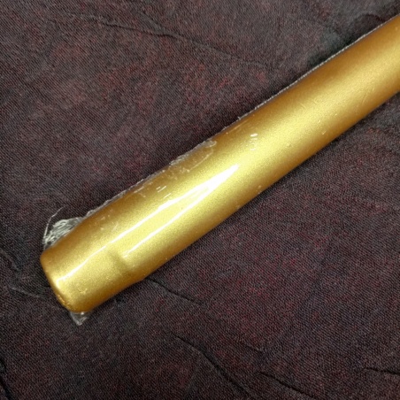 Свеча классическая Золотая 25 см парафин