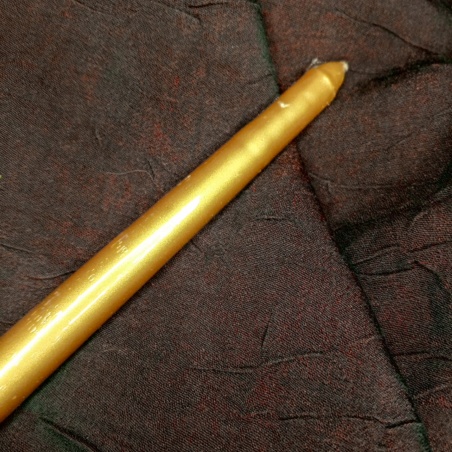 Свеча классическая Золотая 25 см парафин