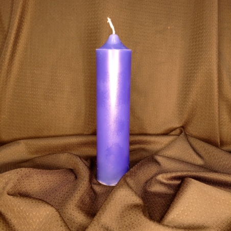 Свеча аметистовая фиолетовая (сине-фиолетовая) Magic Energy
