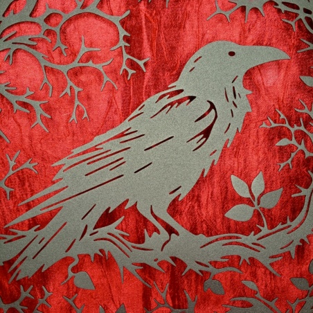 Панно Ворон, металл