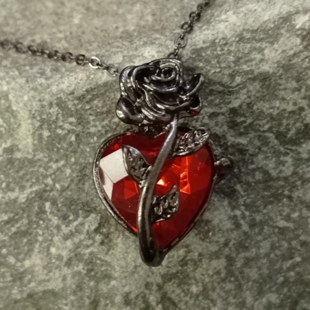 Кулон Роза и Сердце