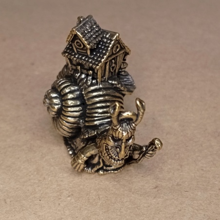 Фигурка Улитка латунь