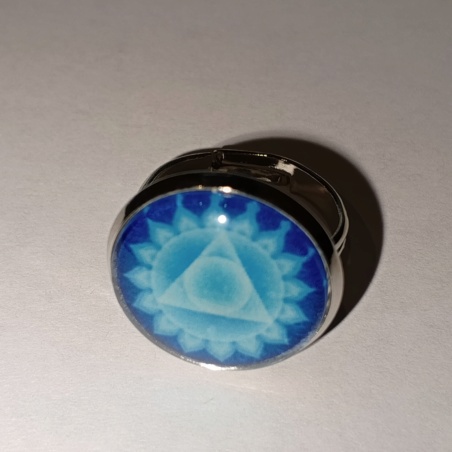 Кольцо чакра Вишудха безразмерное