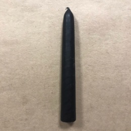 Свеча натуральная восковая 15 см черная (3 часа)