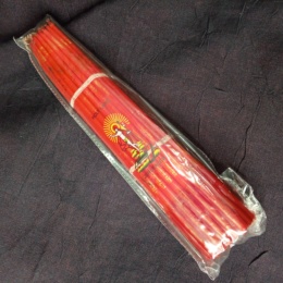 Иерусалимские свечи красные 24,5см 33шт.