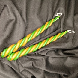 Скрутка Magic Energy из 4 свечей (2 желтые и 2 зеленые)