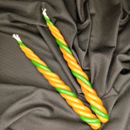 Скрутка Magic Energy из 4 свечей (3 желтые + 1 зеленая)