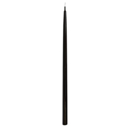 Свеча МК черная восковая маканая 16 см