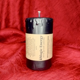 Свеча средняя алтарная черная Magic Energy