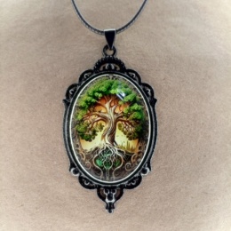Овальный кулон Дерево Жизни 