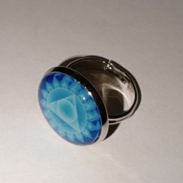 Кольцо чакра Вишудха безразмерное