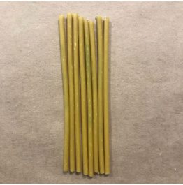 Свеча тонкая 15,5 см. желтая (25мин.)