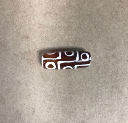 Бусина Дзи 9 глаз (карамельный цвет)