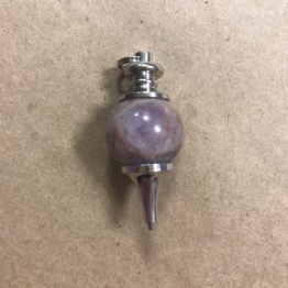 Кулон - маятник для биолокации с аметистом без цепочки