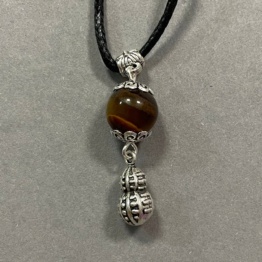 Амулет Магия камня Тигровый глаз ( Тыква - Горлянка )