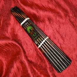 Иерусалимские свечи чёрные 24,5см 33шт.