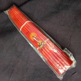 Иерусалимские свечи красные 24,5см 33шт.